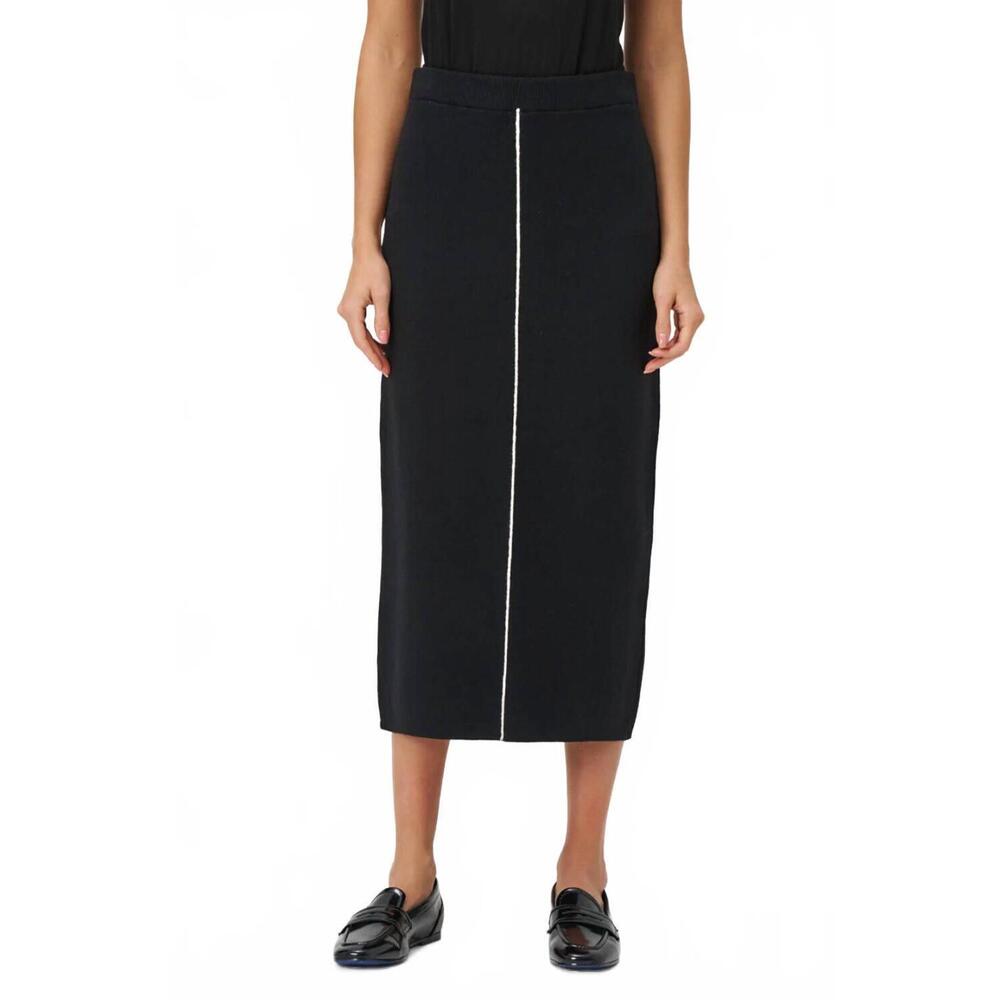 NEW MADE IN ITALY midi pencil skirt in black